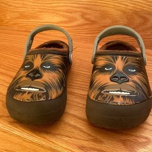 Crocs barely worn. Star Wars lined fur  inside